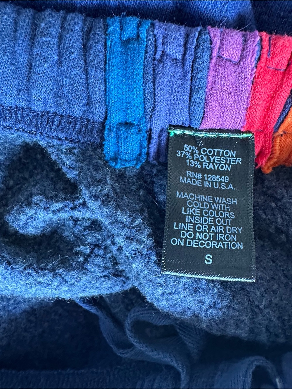 2ps Set Aviator Nation 5 Stripe Bolt Cropped Sweatshirt & Sweatpants READ - Picture 11 of 13